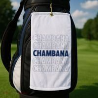 Champaign Urbana Illinois Home State Golf Towel thumb 2