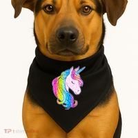 Cute Unicorn International Dot Day Make Your Mark USA-Made Doggie Bandana thumb 1