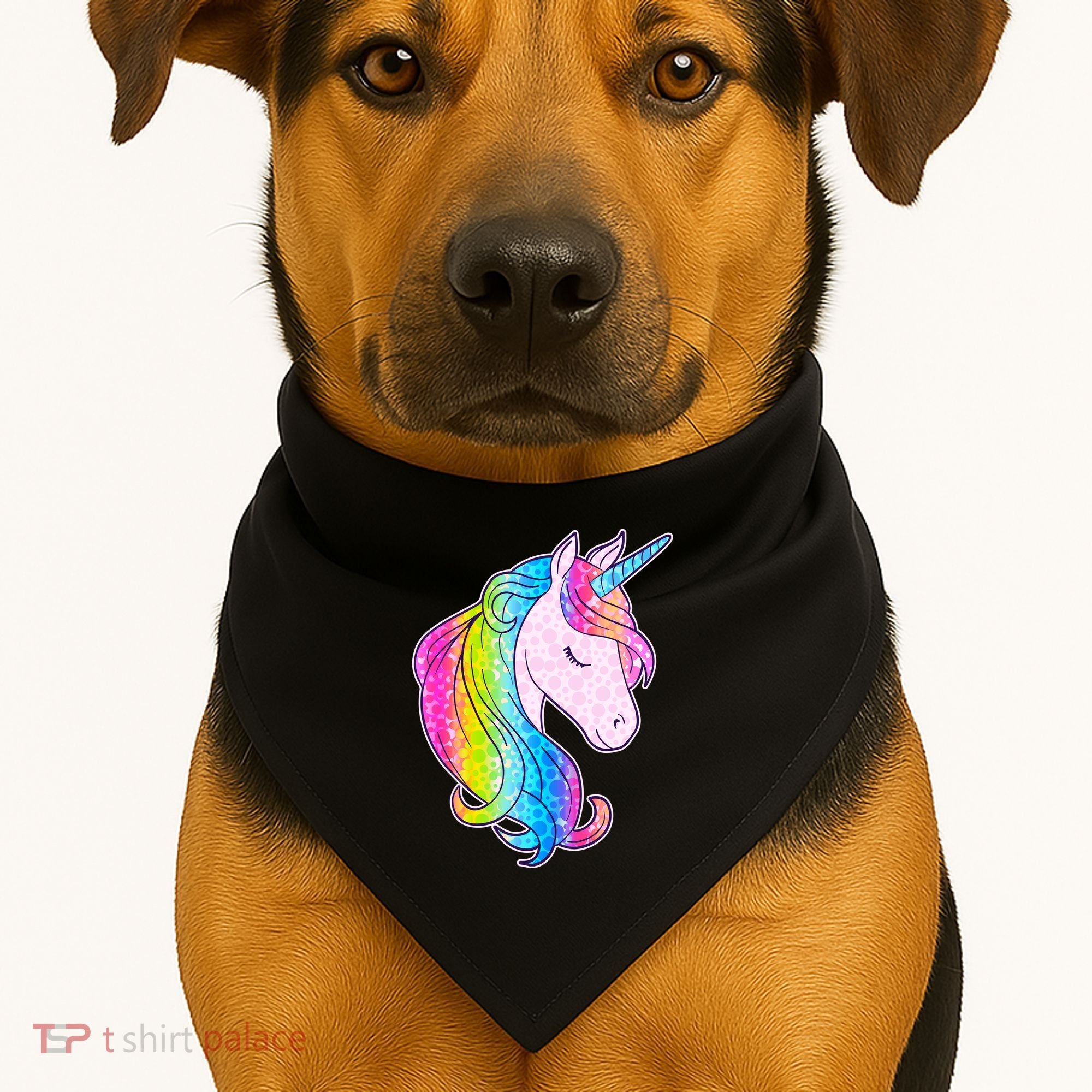 Cute Unicorn International Dot Day Make Your Mark USA-Made Doggie Bandana