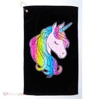 Cute Unicorn International Dot Day Make Your Mark Golf Towel thumb 0