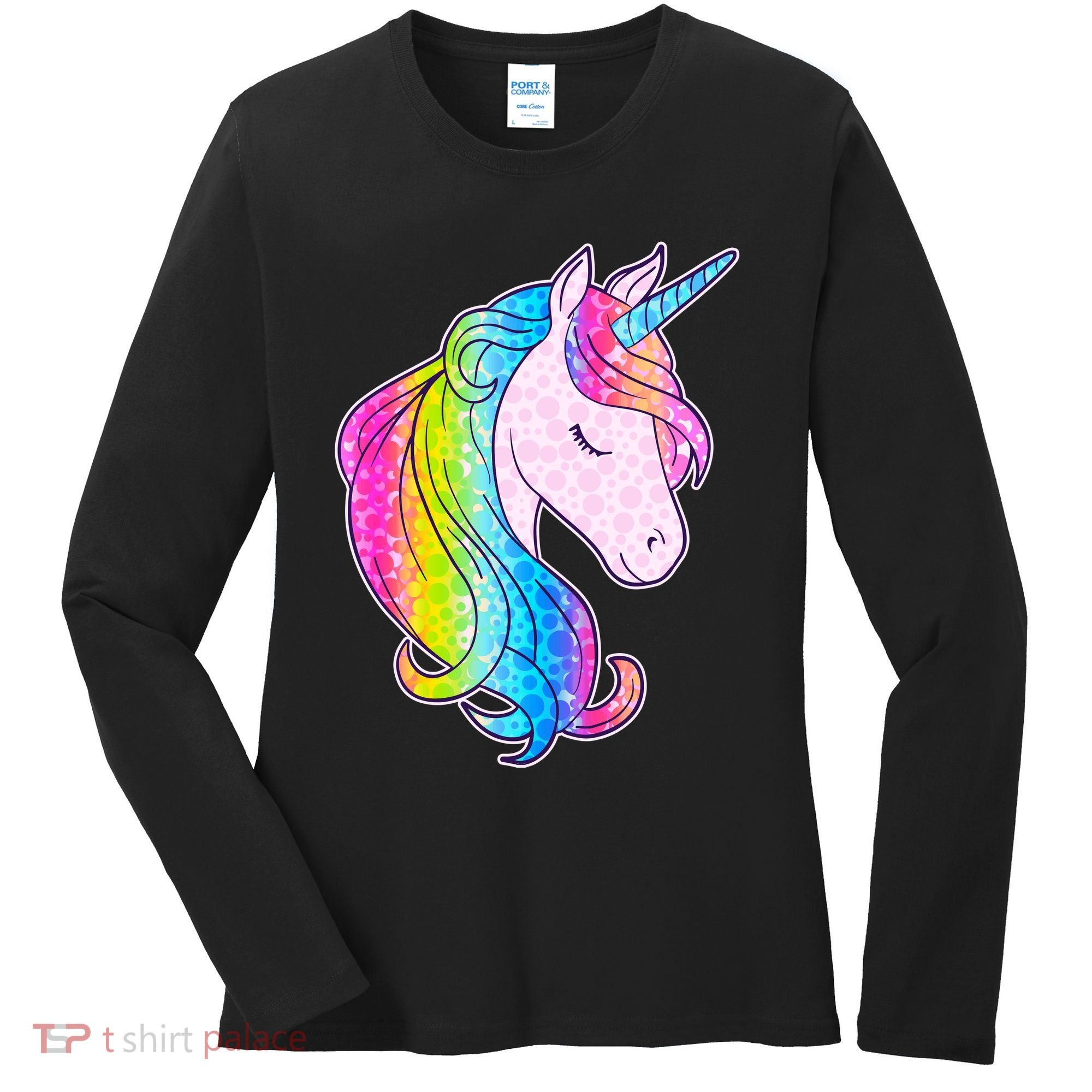 Cute Unicorn International Dot Day Make Your Mark Women's Long Sleeve Shirt