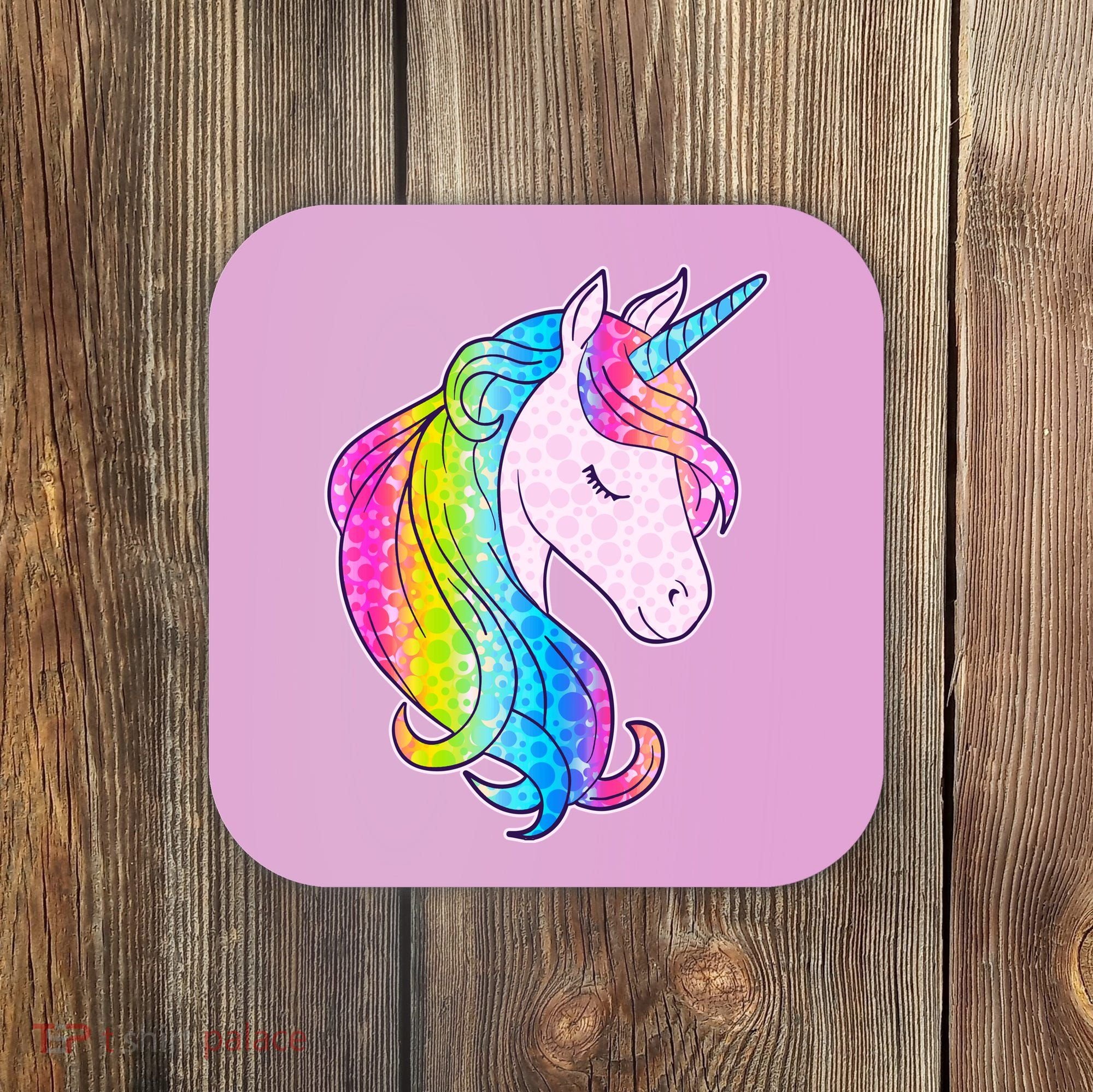 Cute Unicorn International Dot Day Make Your Mark Coaster