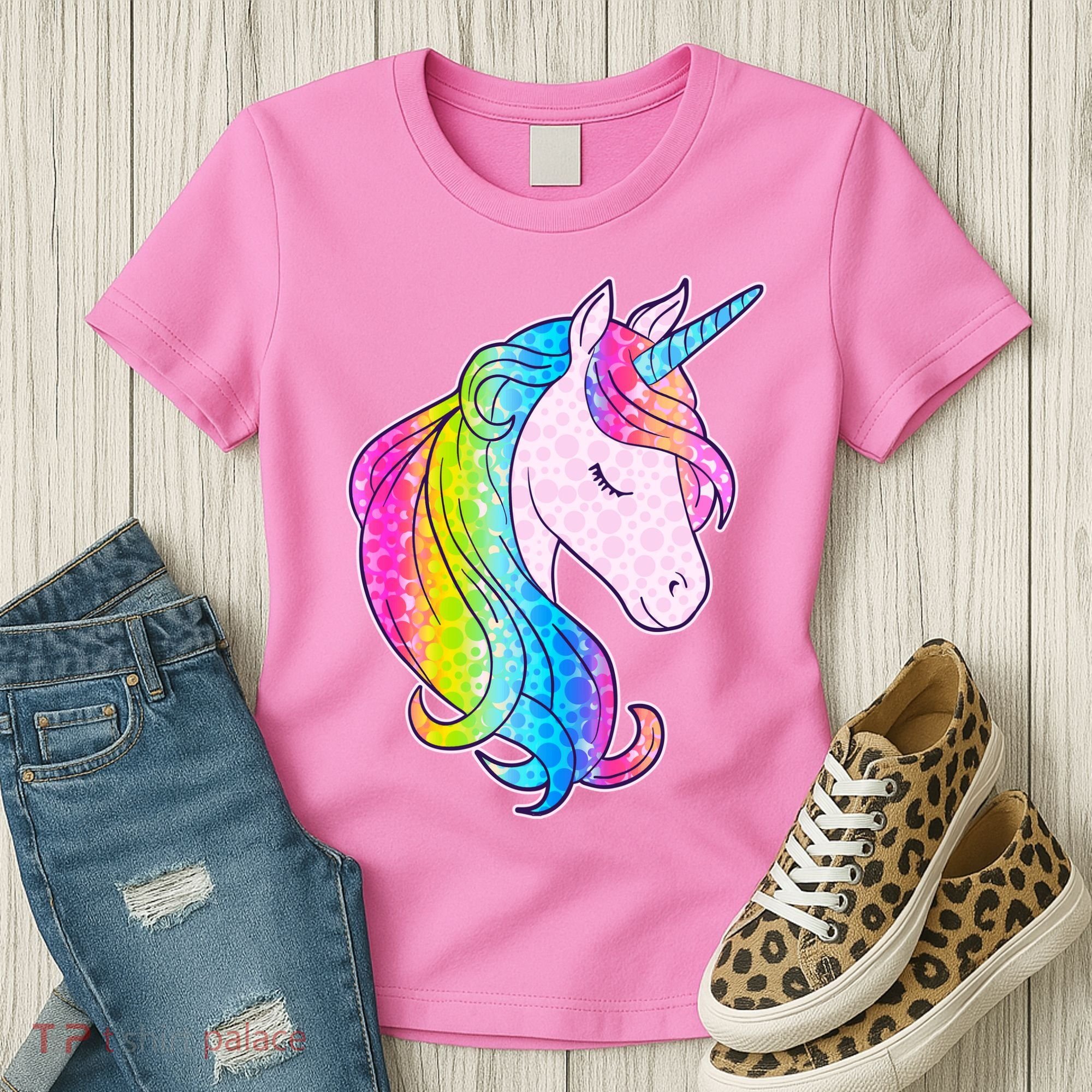 Cute Unicorn International Dot Day Make Your Mark Women's T-Shirt