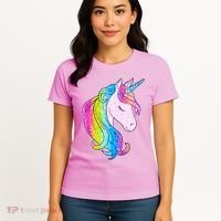 Cute Unicorn International Dot Day Make Your Mark Women's T-Shirt thumb 4