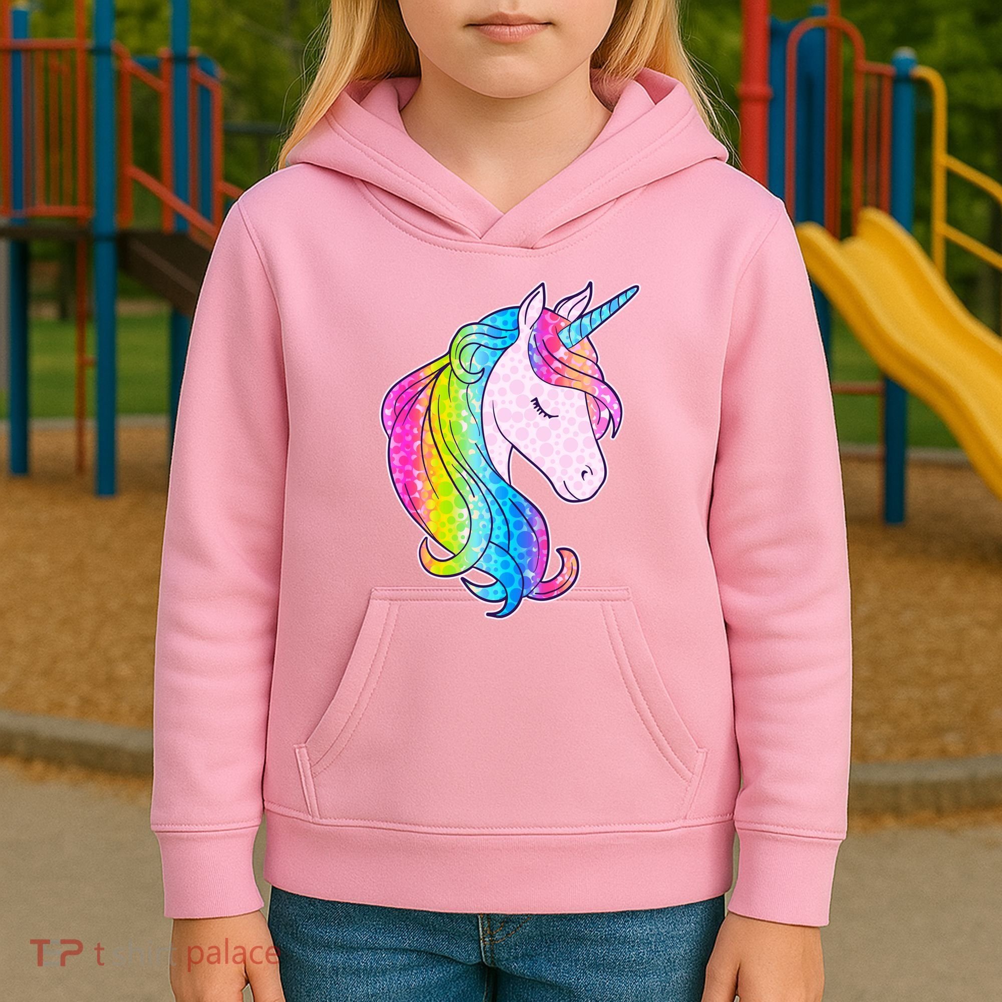 Cute Unicorn International Dot Day Make Your Mark Kids Hoodie