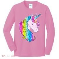 Cute Unicorn International Dot Day Make Your Mark Kids Long Sleeve Shirt thumb 0