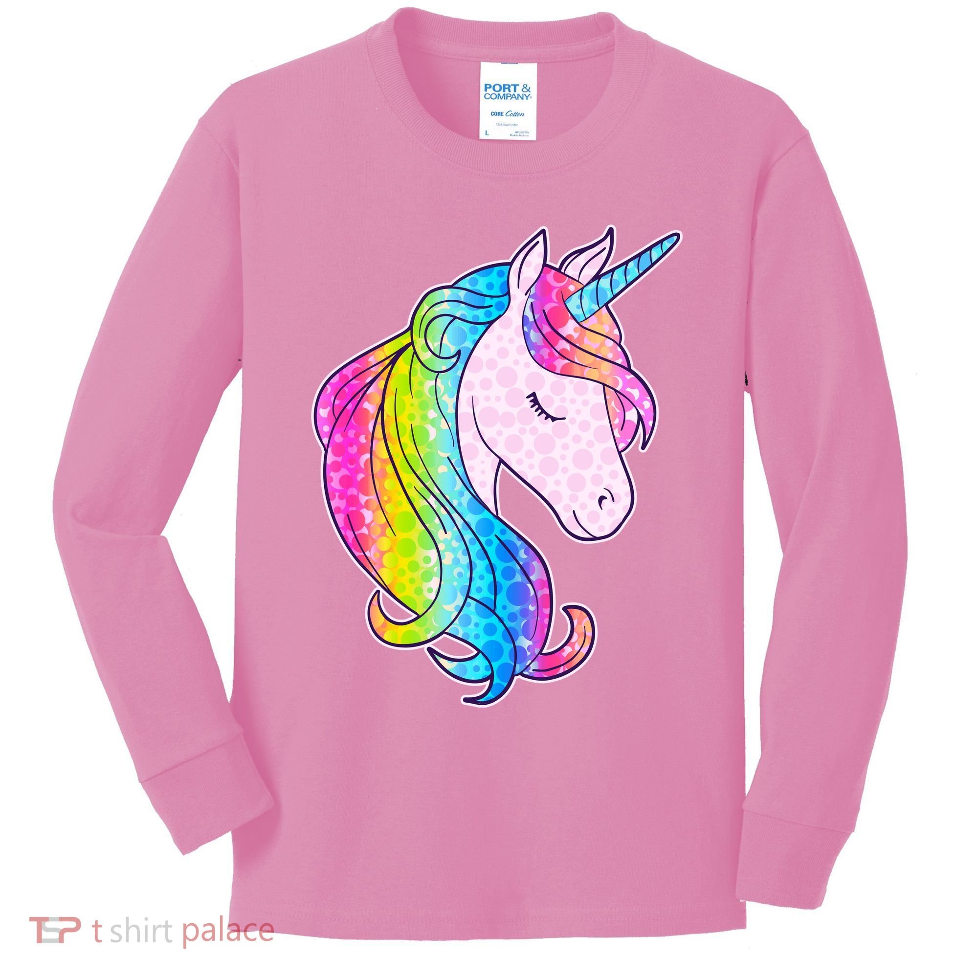 Cute Unicorn International Dot Day Make Your Mark Kids Long Sleeve Shirt