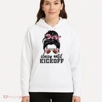 Classy Until Kickoff Football Hair Bun Hoodie thumb 5