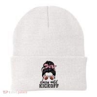 Classy Until Kickoff Football Hair Bun Beanie thumb 0