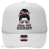 Classy Until Kickoff Football Hair Bun Hat thumb 0