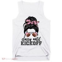 Classy Until Kickoff Football Hair Bun Tank Top thumb 0
