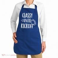 Classy Until Kickoff Funny Football Apron thumb 2