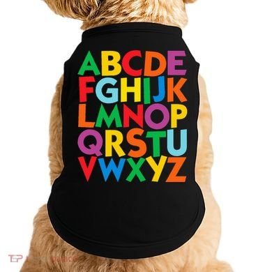 Colorful Uppercase Letters Alphabet Learn Abcs Doggie Tank