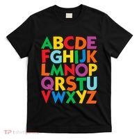 Colorful Uppercase Letters Alphabet Learn Abcs T-Shirt thumb 0