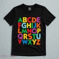 Colorful Uppercase Letters Alphabet Learn Abcs T-Shirt thumb 5