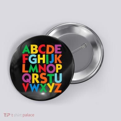 Colorful Uppercase Letters Alphabet Learn Abcs Button