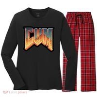 Cum Doom Women's Long Sleeve Flannel Pajama Set  thumb 0