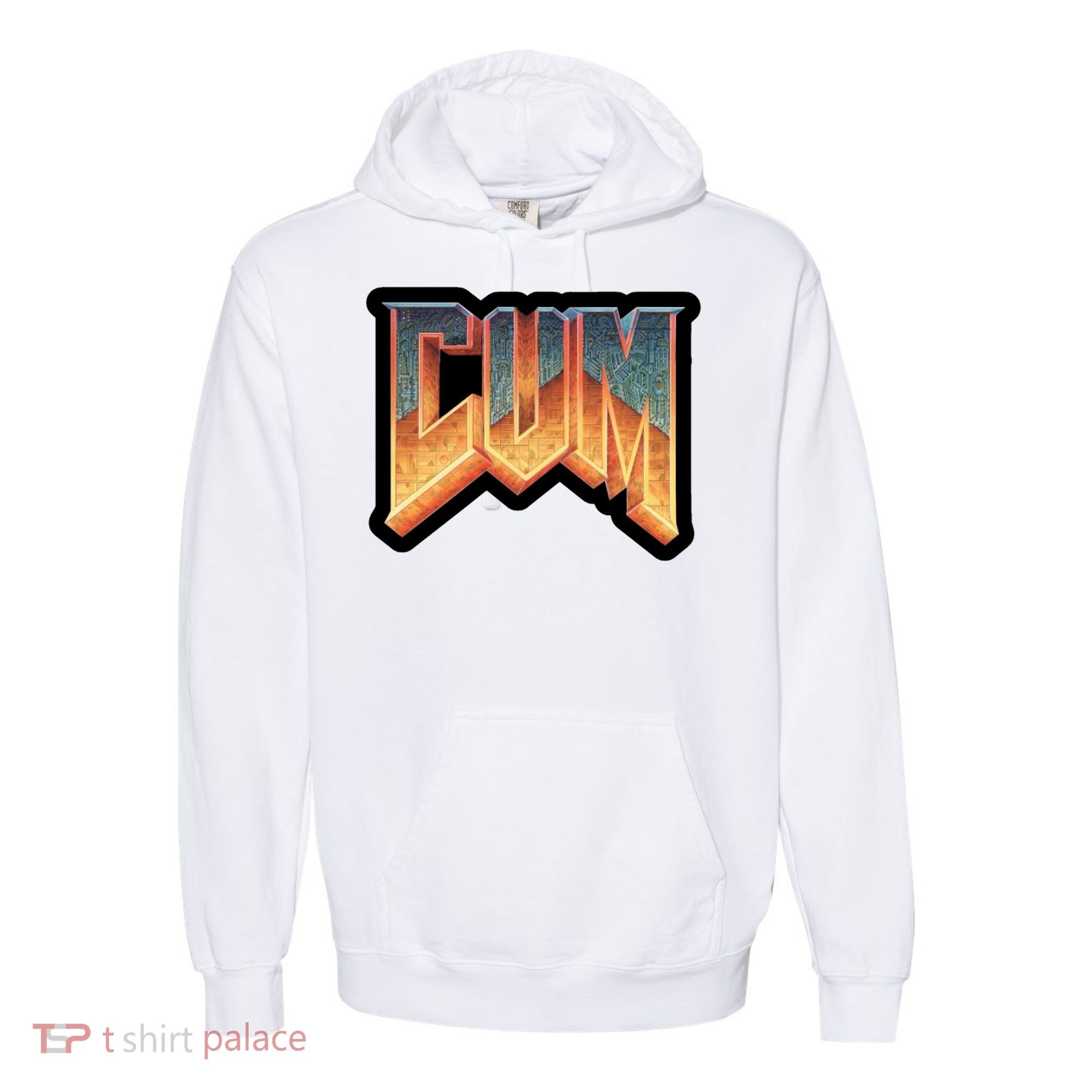 Cum Doom Comfort Colors Garment-Dyed Hooded Sweatshirt
