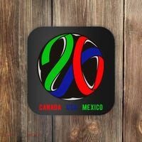 Canada USA Mexico Soccer Tournament 2026 Coaster thumb 0