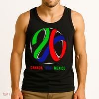 Canada USA Mexico Soccer Tournament 2026 Tank Top thumb 3