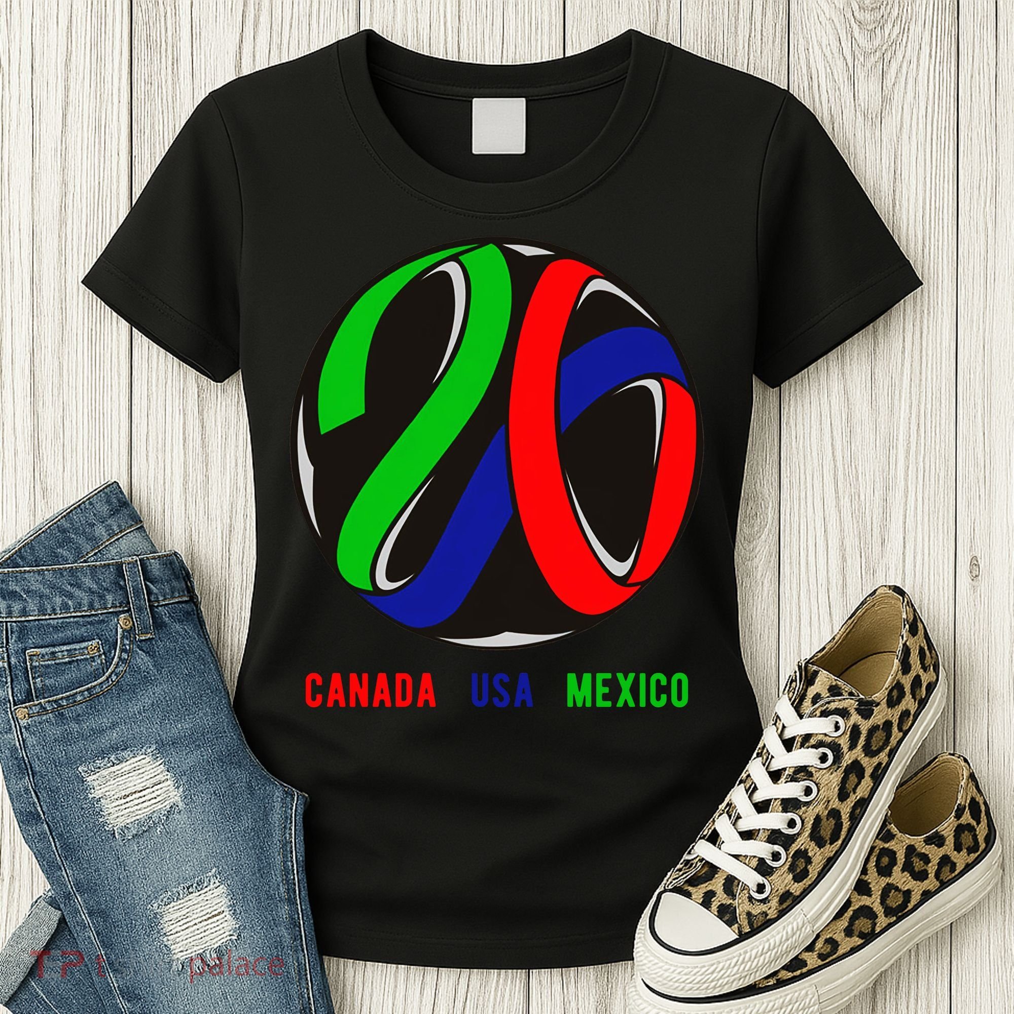 Canada USA Mexico Soccer Tournament 2026 Women's T-Shirt