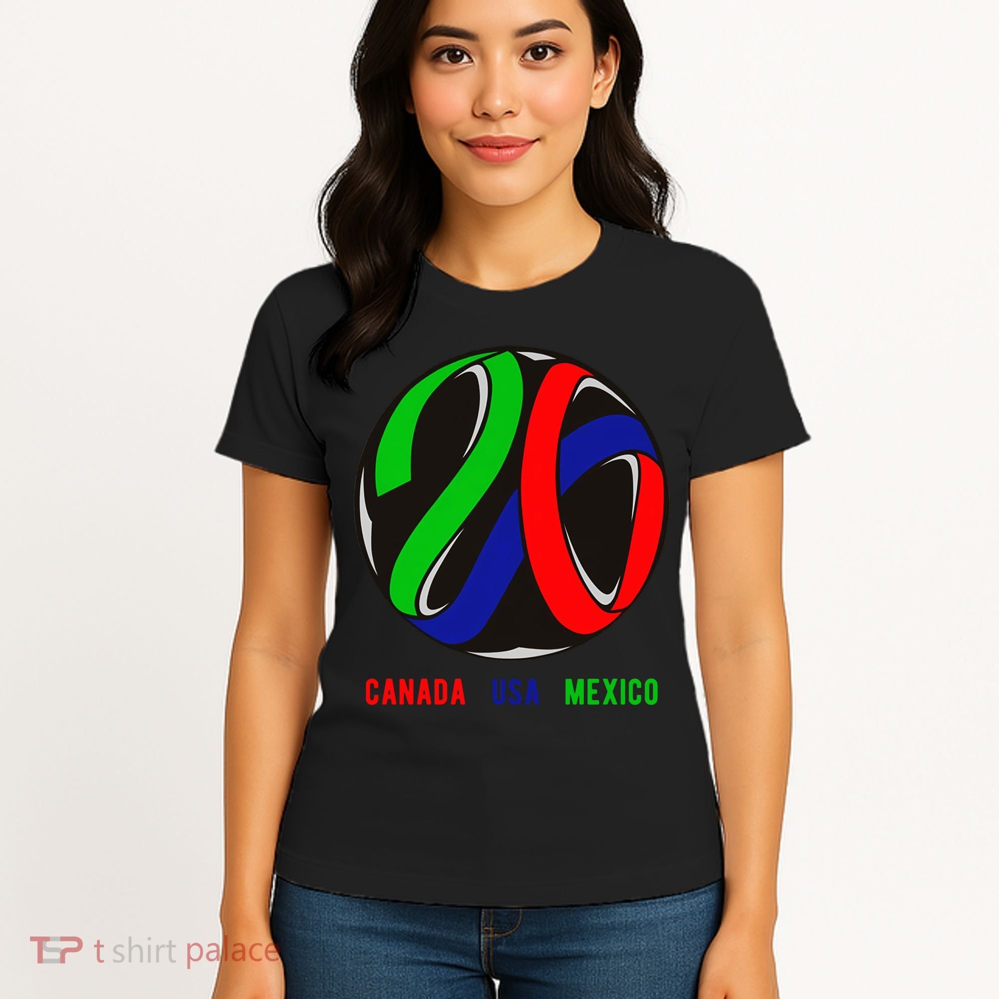 Canada USA Mexico Soccer Tournament 2026 Women's T-Shirt