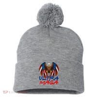 Conservative Ultra Maga Pom Pom 12in Knit Beanie thumb 0
