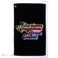 Charisma Uniqueness Nerve Talent Drag Race Queen Golf Towel thumb 0