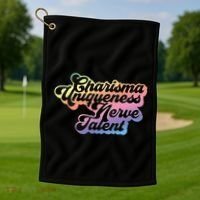 Charisma Uniqueness Nerve Talent Drag Race Queen Golf Towel thumb 1