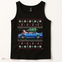 Christmas Ugly Nissan Skyline R34! Best Car Guy Gift! Classic Tank Top thumb 2