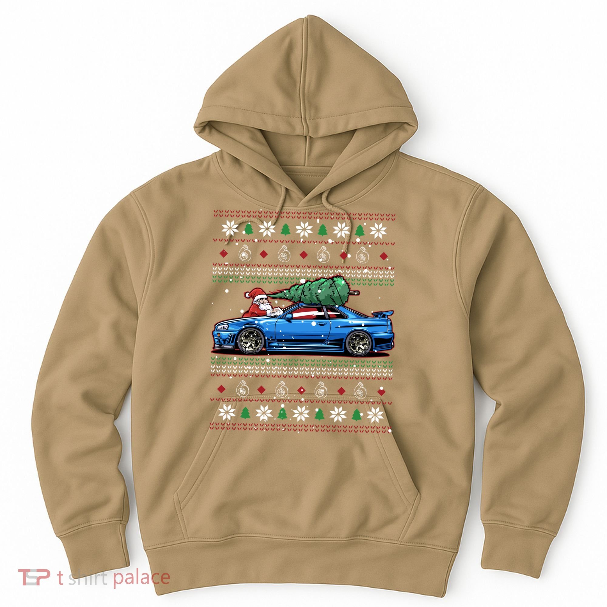 Christmas Ugly Nissan Skyline R34! Best Car Guy Gift! Classic Hoodie