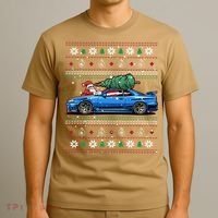 Christmas Ugly Nissan Skyline R34! Best Car Guy Gift! Classic T-Shirt thumb 3