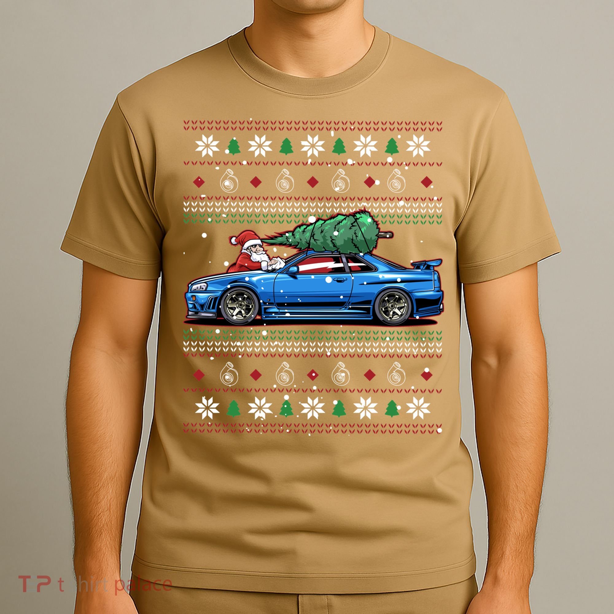 Christmas Ugly Nissan Skyline R34! Best Car Guy Gift! Classic T-Shirt