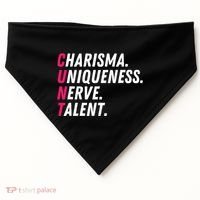 Charisma Uniqueness Nerve Talent Drag Race Queen Quote USA-Made Doggie Bandana thumb 0