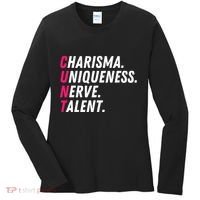 Charisma Uniqueness Nerve Talent Drag Race Queen Quote Women's Long Sleeve Shirt thumb 0
