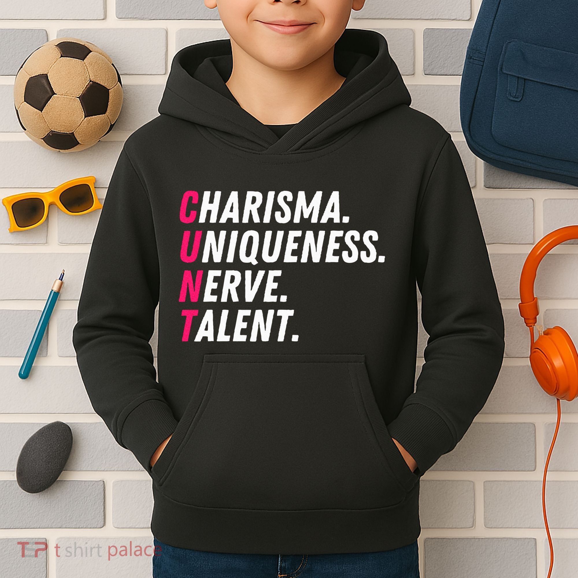 Charisma Uniqueness Nerve Talent Drag Race Queen Quote Kids Hoodie