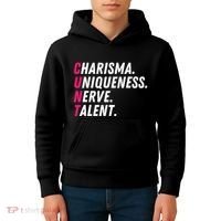 Charisma Uniqueness Nerve Talent Drag Race Queen Quote Kids Hoodie thumb 4