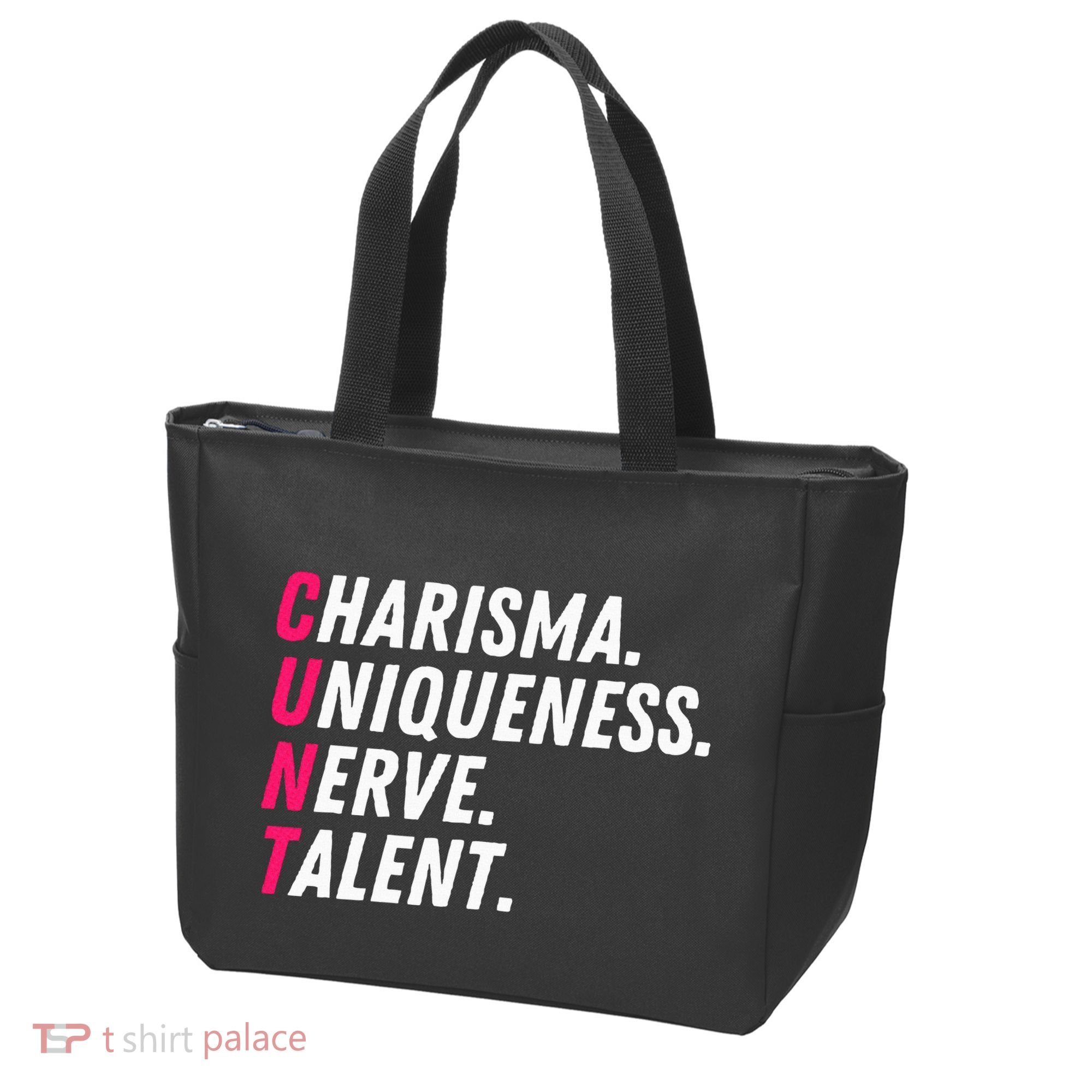 Charisma Uniqueness Nerve Talent Drag Race Queen Quote Tote Bag