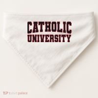 Catholic U.N.I.V.E.R.S.I.T.Y Of America USA-Made Doggie Bandana thumb 0