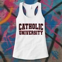 Catholic U.N.I.V.E.R.S.I.T.Y Of America Women's Tank Top thumb 3