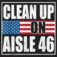 Clean Up On Aisle 46 American Flag Tumbler thumb 3