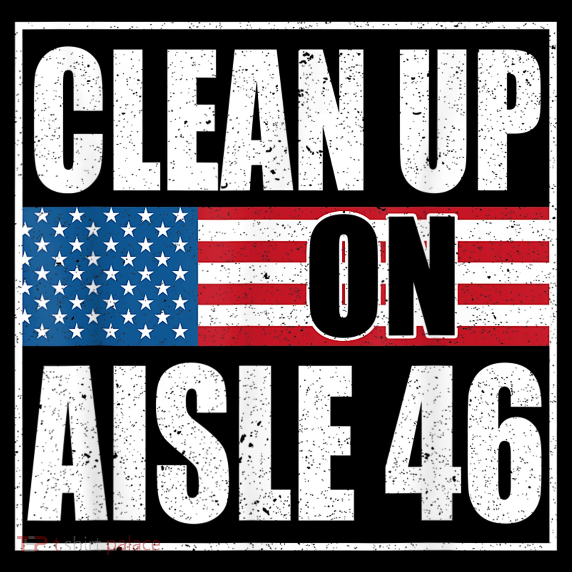 Clean Up On Aisle 46 American Flag Ornament