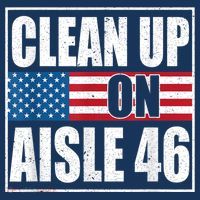 Clean Up On Aisle 46 American Flag Doggie Tank thumb 4