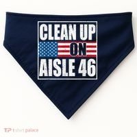 Clean Up On Aisle 46 American Flag USA-Made Doggie Bandana thumb 0