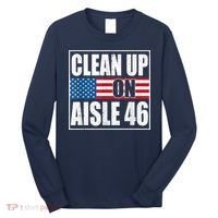 Clean Up On Aisle 46 American Flag Long Sleeve Shirt thumb 0