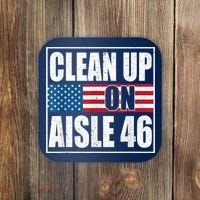 Clean Up On Aisle 46 American Flag Coaster thumb 0