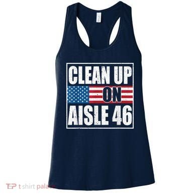 Clean Up On Aisle 46 American Flag Women's Tank Top