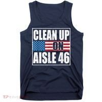 Clean Up On Aisle 46 American Flag Tank Top thumb 0