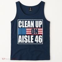Clean Up On Aisle 46 American Flag Tank Top thumb 2