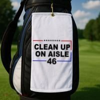 Clean Up On Aisle 46 Anti Biden Golf Towel thumb 2